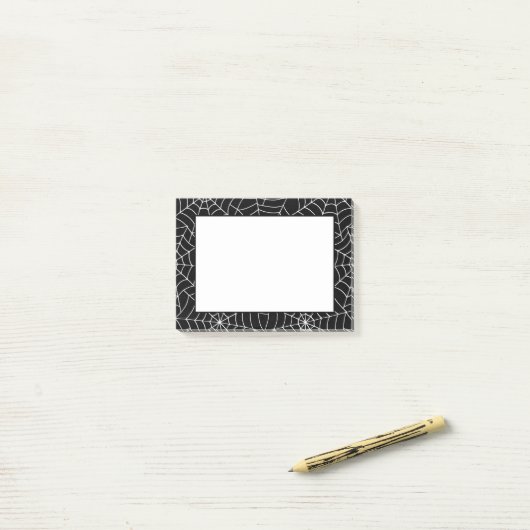 Post-it® Notes des billets de Halloween Webs (Sur un bureau)