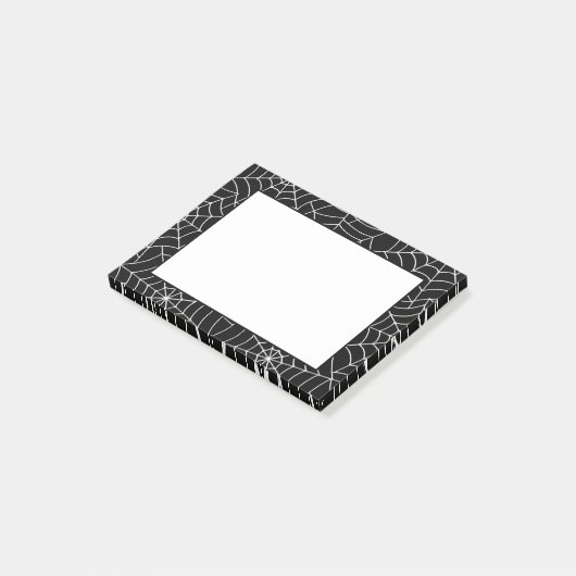 Post-it® Notes des billets de Halloween Webs (Incliné)