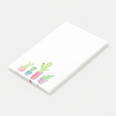 Post-it® Notes des Plantes de cactus pointus en aquarelle (Incliné)
