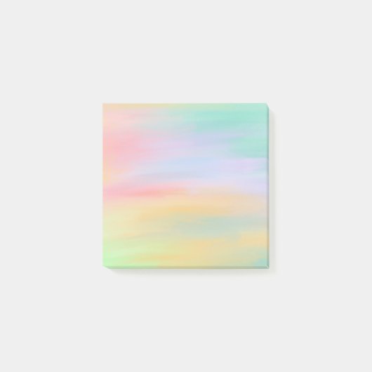Post-it® Notes d'essai en arc-en-ciel Pastel (Devant)