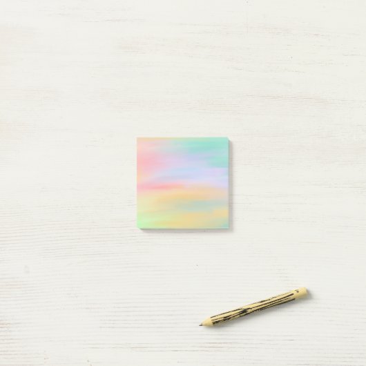 Post-it® Notes d'essai en arc-en-ciel Pastel (Sur un bureau)