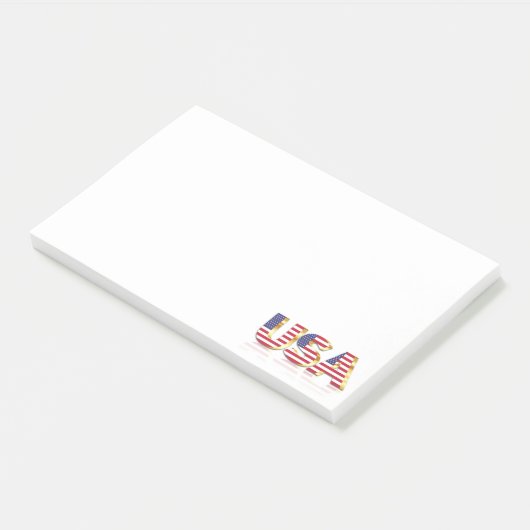 Post-it® Notes d'étiquette du drapeau américain (Incliné)