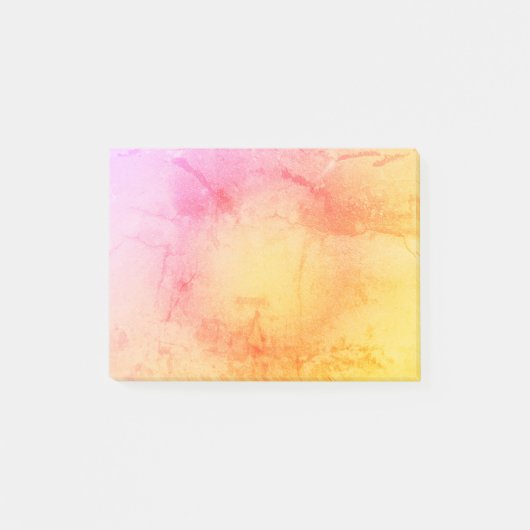 Post-it® Notes d'étiquette en marbre d'aquarelle de coucher (Devant)