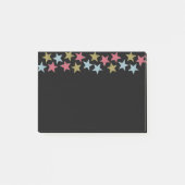 Post-it® Notes d'étoile sur le noir (Devant)