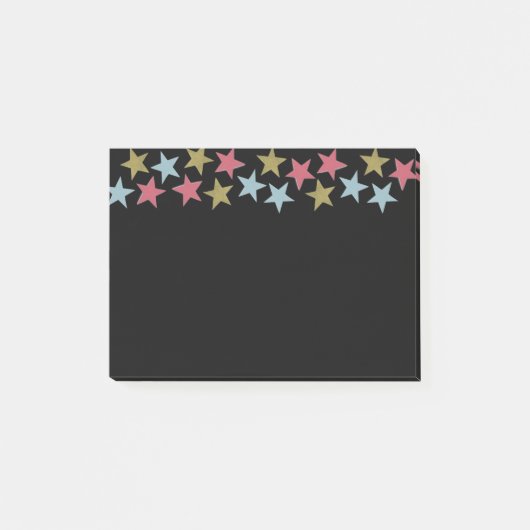 Post-it® Notes d'étoile sur le noir (Devant)
