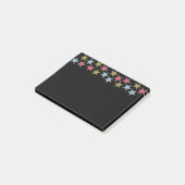 Post-it® Notes d'étoile sur le noir (Incliné)