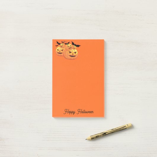 Post-it® Notes d'Halloween (Sur un bureau)