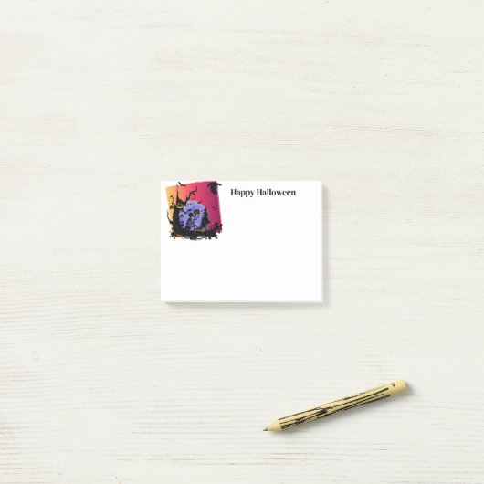 Post-it® Notes d'Halloween (Sur un bureau)