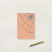 Post-it® Notes d'Halloween Toile d'Araignée et Araignée Noi (Sur un bureau)