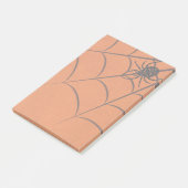 Post-it® Notes d'Halloween Toile d'Araignée et Araignée Noi (Incliné)