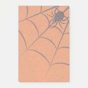 Post-it® Notes d'Halloween Toile d'Araignée et Araignée Noi