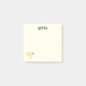 Post-it Notes Diamant Doré (Devant)