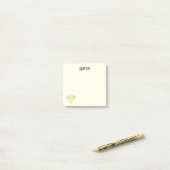 Post-it Notes Diamant Doré (Sur un bureau)