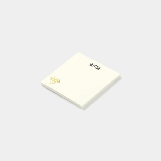 Post-it Notes Diamant Doré (Incliné)