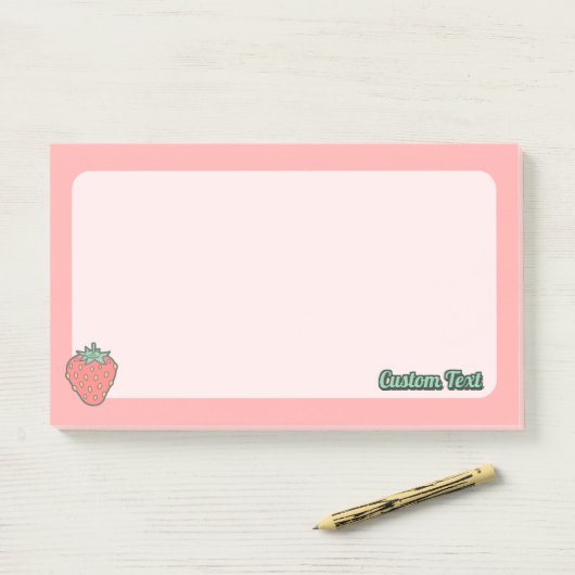 Post-it® Notes d'icône de fraise (Sur un bureau)