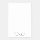 Post-it® Notes d'infini d'amour rouge (Devant)