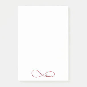 Post-it® Notes d'infini d'amour rouge