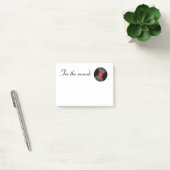 Post-It Notes Disque Vinyle Rouge (Bureau)