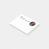 Post-It Notes Disque Vinyle Rouge (Incliné)
