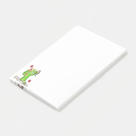 Post-it® Notes d'oiseaux de Cactus (Incliné)