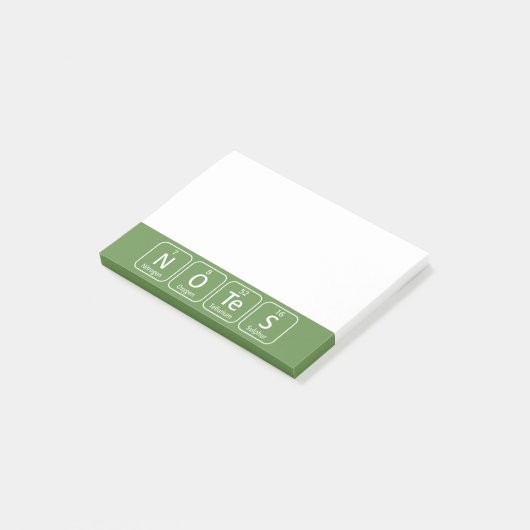 Post-it® Notes d'orthographe des éléments de tableau périod (Incliné)