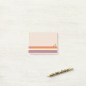 Post-It Notes Drapeau Lesbien Coucher de Soleil (Sur un bureau)