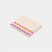 Post-It Notes Drapeau Lesbien Coucher de Soleil (Incliné)