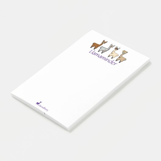 Post-it® Notes du billet Cute Llama Post-It (Incliné)