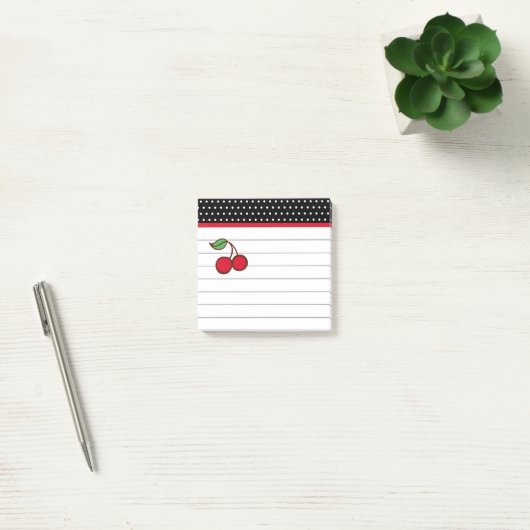 Post-it® Notes du Bloc-notes Retro Cherry (Bureau)