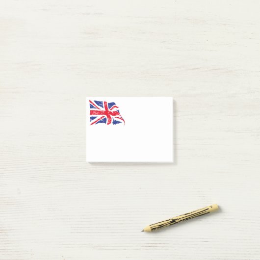 Post-it® Notes du British Flag (Sur un bureau)