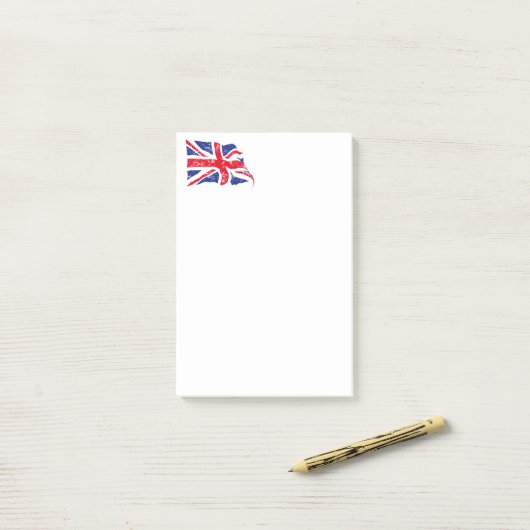 Post-it® Notes du British Flag (Sur un bureau)