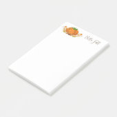 Post-it® Notes du Citrouille d'automne (Incliné)