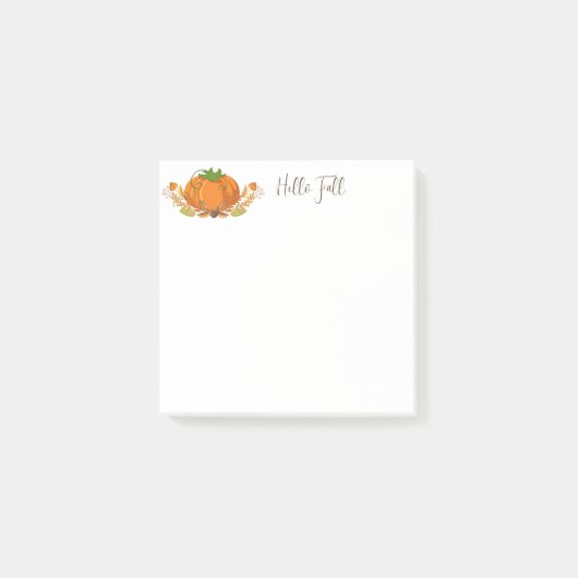 Post-it® Notes du Citrouille d'automne (Devant)