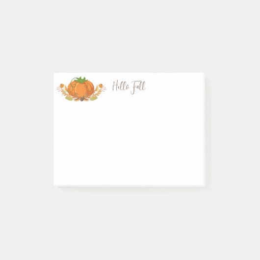 Post-it® Notes du Citrouille d'automne (Devant)