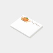 Post-it® Notes du Citrouille de Thanksgiving (Incliné)