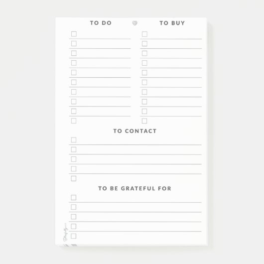 Post-it® Notes du Courrier-It® de ToDo multiple (Devant)