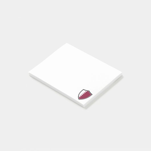 Post-it® Notes du drapeau du Qatar (Incliné)