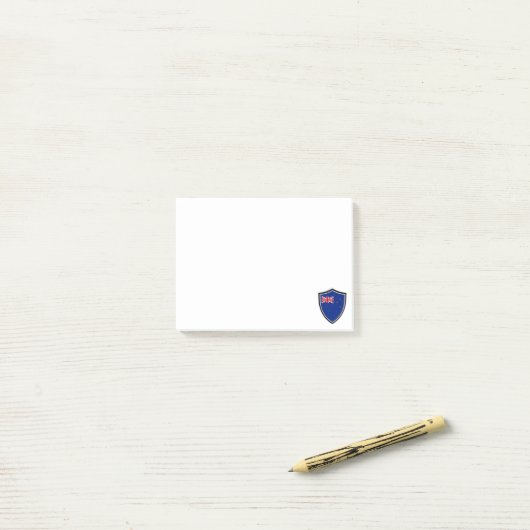Post-it® Notes du drapeau néo-zélandais (Sur un bureau)