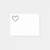 Post-it® Notes du fleur sauvage Heart Post-It (Devant)
