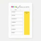 Post-it® Notes du journal du planificateur de repas (Devant)