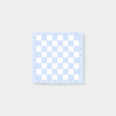 Post-it® Notes du modèle du jeu d'échecs Blue Pastel (Devant)