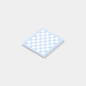 Post-it® Notes du modèle du jeu d'échecs Blue Pastel (Incliné)