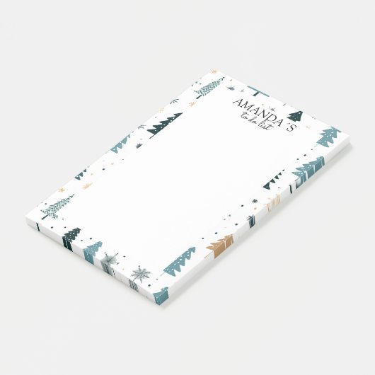 Post-it® Notes du motif de noël, hiver spécifique au client (Incliné)