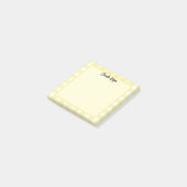 Post-it® Notes du Motif En vichy migre Pastel Jaune (Incliné)