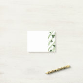 Post-it® Notes du motif shamrock vert et blanc (Sur un bureau)