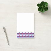 Post-it® Notes du Patriotique Chevron Border Post-It (Bureau)