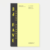 Post-it® Notes du planificateur d'événements DJ (Devant)