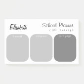 Post-it® notes du planificateur étudiant personnalisé (Devant)