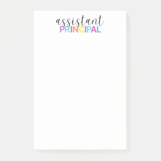 Post-it® Notes du poste principal adjoint (Devant)