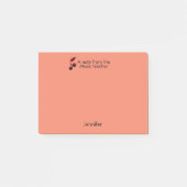 Post-it® Notes du professeur de musique ajouter nom texte n (Devant)